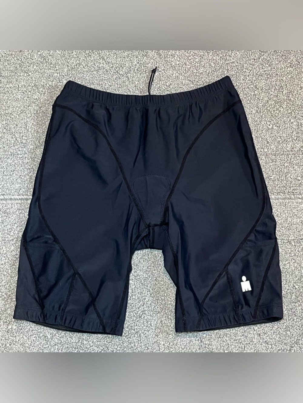 Ironman Cycling Shorts Womens XL Black Triathlon Polyester Spandex Blend
